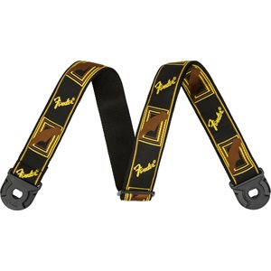 FENDER - QUICK GRIP LOCKING END STRAP - Black, Yellow and Brown